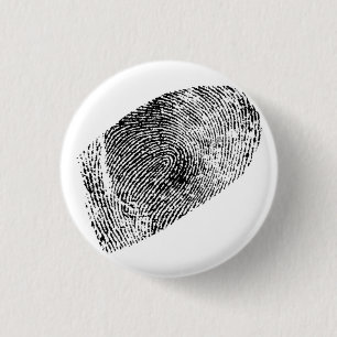 Fingerprint 3 Cm Round Badge
