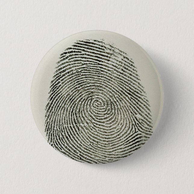 Fingerprint 6 Cm Round Badge (Front)