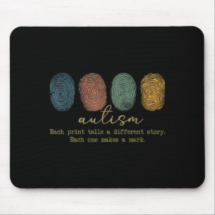 Fingerprint Au Each Print Tells A Different Story Mouse Pad