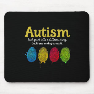 Fingerprint Autism3 Mouse Pad