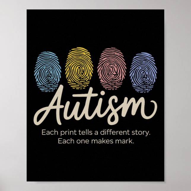 Fingerprint Autism5  Poster (Front)