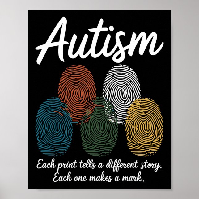 Fingerprint Autism6  Poster (Front)