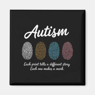 Fingerprint Autism Awareness Month Teachers Differ Magnet