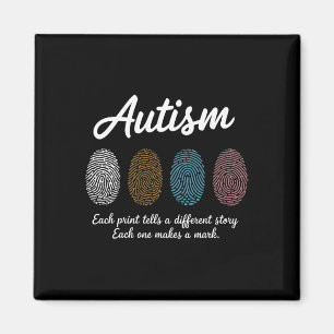Fingerprint Autism Awareness Month Teachers Differ Magnet