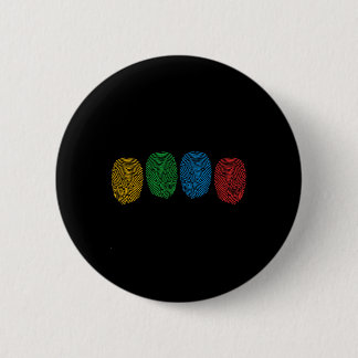 Fingerprint Autism Awareness Neurodiversity Autism 6 Cm Round Badge