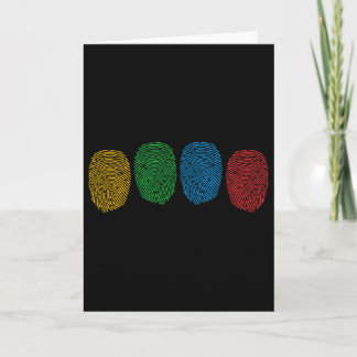 Fingerprint Autism Awareness Neurodiversity Autism Card
