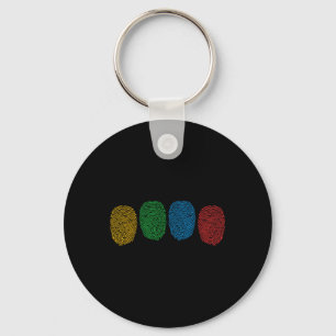 Fingerprint Autism Awareness Neurodiversity Autism Key Ring