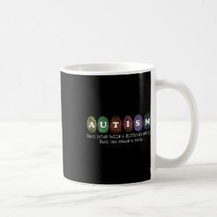 Fingerprint Autism Each Print Tells A Different St Coffee Mug