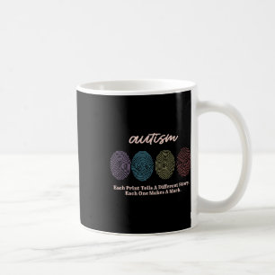 Fingerprint Autism Tees Coffee Mug