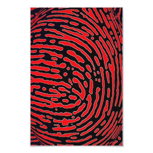 Fingerprint Bubble Photo Print (Front)