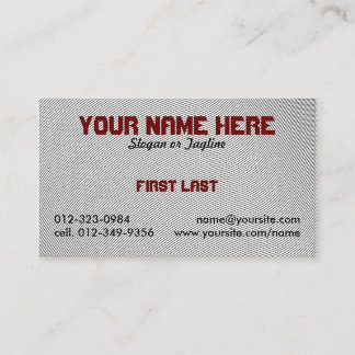 fingerprint business card