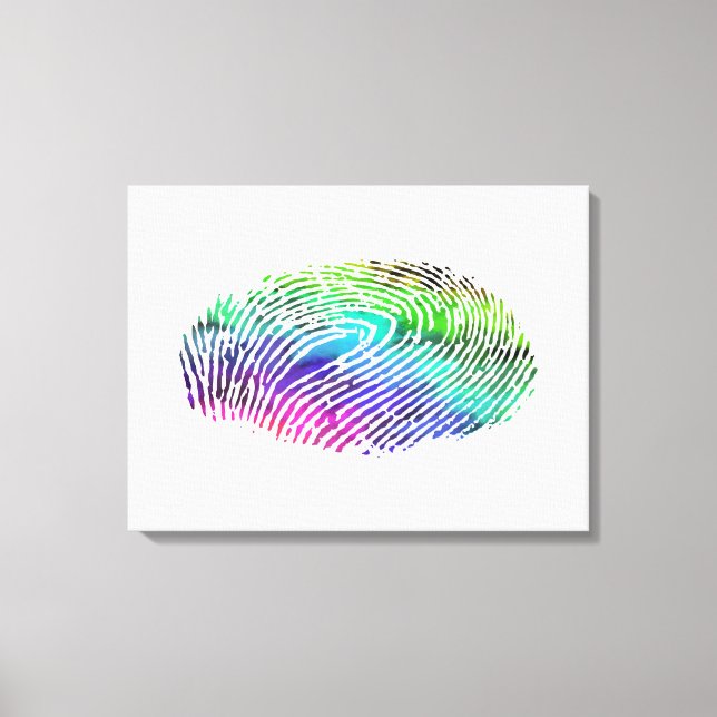 Fingerprint Canvas Print (Front)
