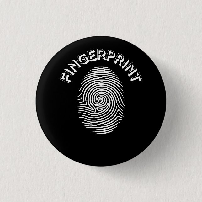 Fingerprint design   3 cm round badge (Front)