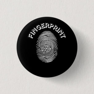 Fingerprint design 3 cm round badge