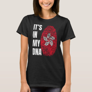Fingerprint DNA Biometry Flag Hong Kong T-Shirt