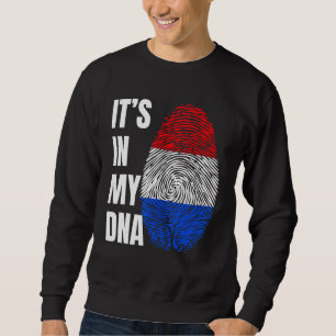 Fingerprint DNA Biometry Holland Flag Netherlands Sweatshirt