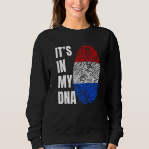 Fingerprint DNA Biometry Holland Flag Netherlands Sweatshirt