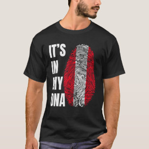 Fingerprint DNA Biometry Peruvian Flag Peruvian T-Shirt