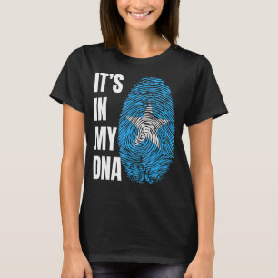 Fingerprint DNA Biometry Somalia Flag T-Shirt