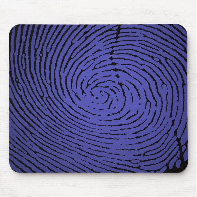 Fingerprint Graphic Mouse Pad (Front)