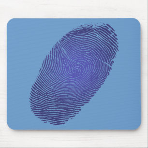 Fingerprint Graphic Mouse Pad
