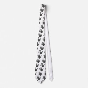 Fingerprint hand Identiy theme Tie