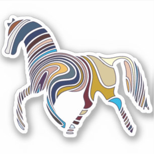 Fingerprint Horse Stickers