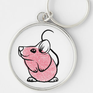 Fingerprint mouse on key ring