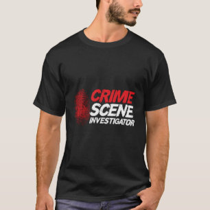 Fingerprint Private Spy Detective Crime Scene Inve T-Shirt