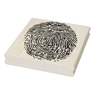 Fingerprint Rubber Art Stamp