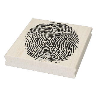 Fingerprint Rubber Art Stamp