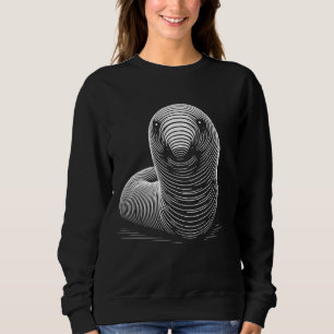 Fingerprint Style - Worm Dad Mum Sweatshirt