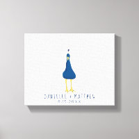 Fingerprint Thumbprint Peacock Tail Wedding