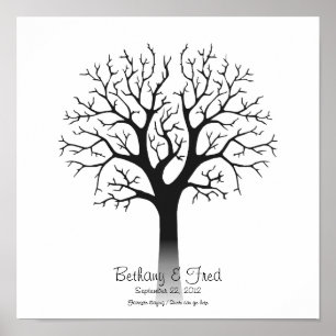 Fingerprint Tree 12"x12" Poster