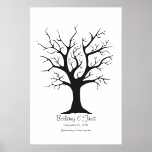Fingerprint Tree C - 40"x60" Poster