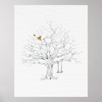 Fingerprint tree guest book