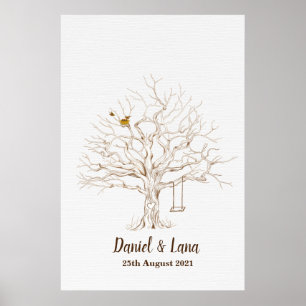 Fingerprint tree guest book thumbprint guest book