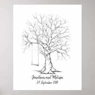 Fingerprint Tree, Thumbprint Tree, Guest Book