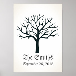 Fingerprint Tree Wedding Guestbook