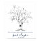 fingerprint wedding guest book tree hand drawn