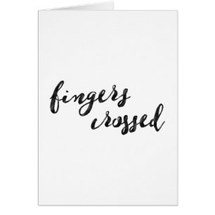 Fingers Crossed Typography