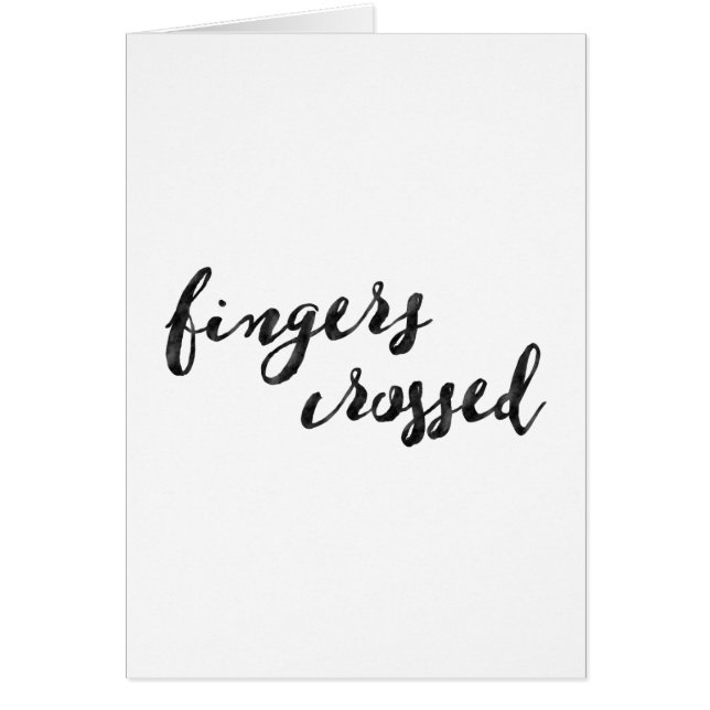 Fingers Crossed Typography (Front)