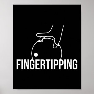 Fingertipping Bowling Grip Design For Bowlers Thro Poster