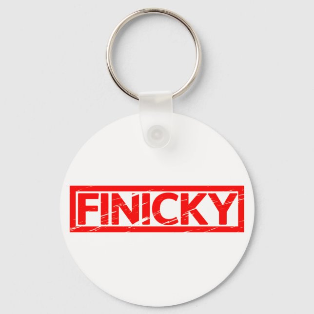 Finicky Stamp Key Ring (Front)