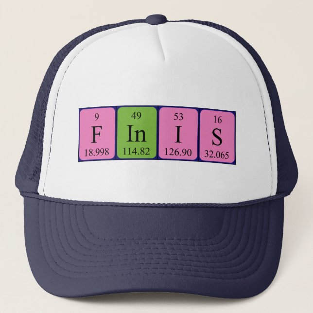 Finis periodic table name hat (Front)