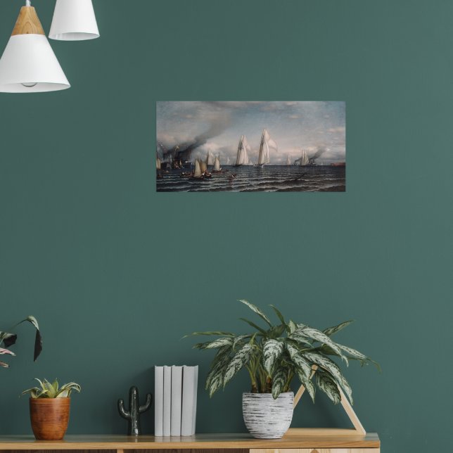 Finish-First International Race for America's Cup Poster (Living Room 1)