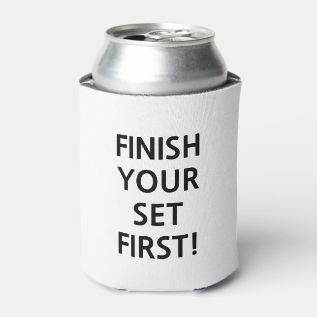Finish Your Set Funny Personal Trainer Can Cooler (Can Front)