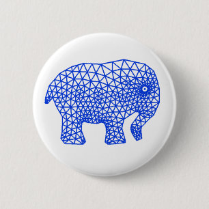 Finite Elephant 6 Cm Round Badge