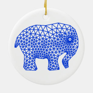 Finite Elephant Ceramic Tree Decoration