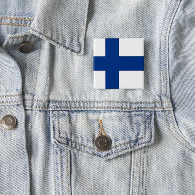 Finland 15 Cm Square Badge (In Situ)